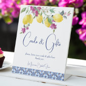  italiaanse citroenen bougainvillea cadeaubordje reclamebord met voetstuk