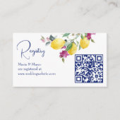 Italiaanse citroenen bougainvillea citrus cadeau r informatiekaartje (Voorkant)