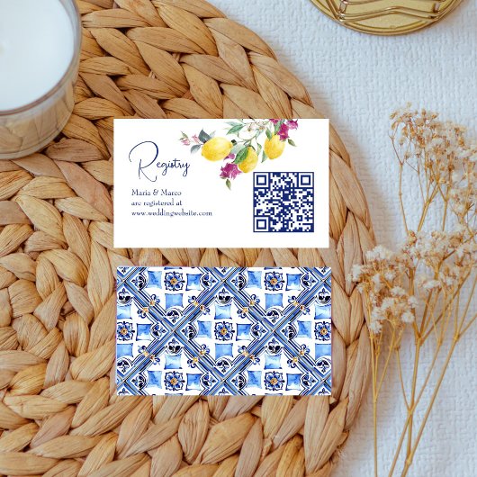 Italiaanse citroenen bougainvillea citrus cadeau r informatiekaartje