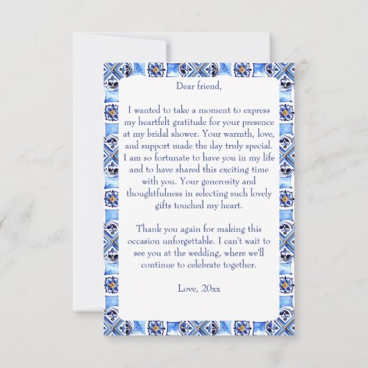 Italiaanse citroenen bougainvillea citrus vrijgeze bedankkaart (Achterkant)