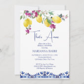 Italiaanse citroenen bougainvillea citrus vrijgeze kaart (Voorkant)