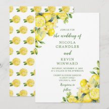 Italiaanse citroenen groen bruiloft