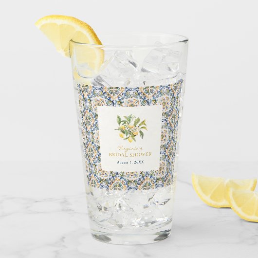 Italiaanse citroenglazen glas