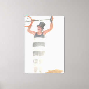 Italiaanse clown canvas afdruk