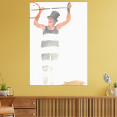 Italiaanse clown canvas afdruk (Insitu (Woonkamer))