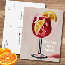 Italiaanse Cocktail Happy Hour Vintage Retro Kleur