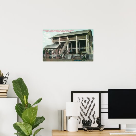 Italiaanse Colony Brandy Distillery Poster (Thuiskantoor)