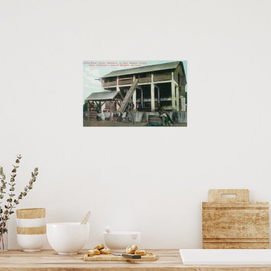 Italiaanse Colony Brandy Distillery Poster (Keuken)