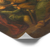 Italiaanse Comedianen - na Antoine Watteau Fine Ar Poster (Hoek)