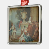 Italiaanse Comedians in a Park, c.1725 Metalen Ornament (Links)