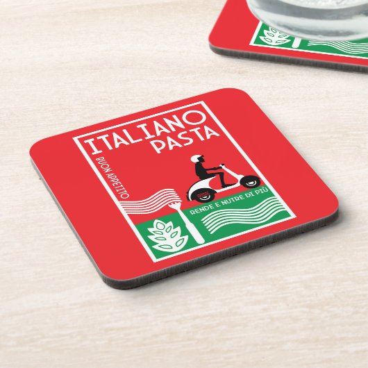 Italiaanse cook bier onderzetter (Linkerzijde)