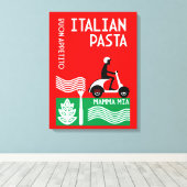 Italiaanse cook canvas afdruk (Insitu (Houten vloer))