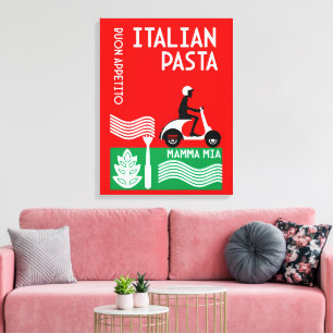 Italiaanse cook canvas afdruk