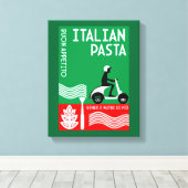 Italiaanse cook canvas afdruk (Insitu (Houten vloer))