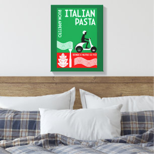 Italiaanse cook canvas afdruk