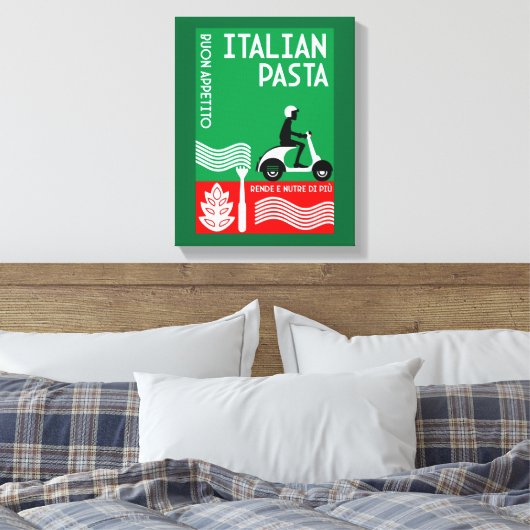 Italiaanse cook canvas afdruk (Insitu (Slaapkamer))