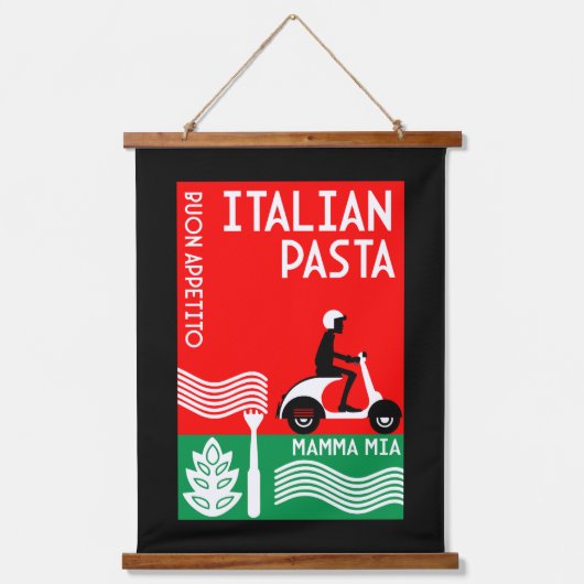 Italiaanse cook hangend wandkleed (Voorkant)