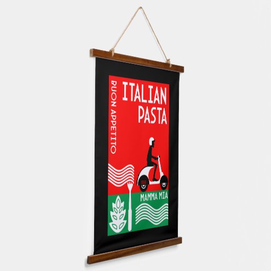 Italiaanse cook hangend wandkleed (Gebogen)