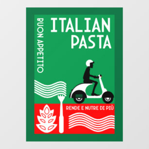 Italiaanse cook raamsticker