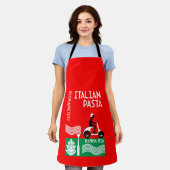 Italiaanse cook schort (Gedragen)