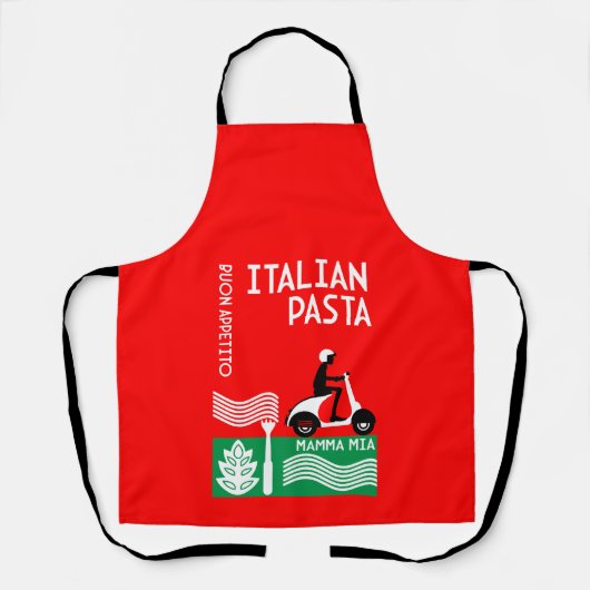 Italiaanse cook schort (Voorkant)