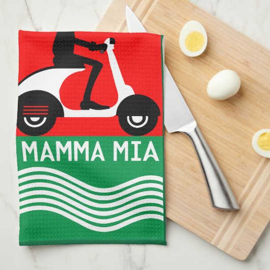 Italiaanse cook theedoek (Quarter Fold)