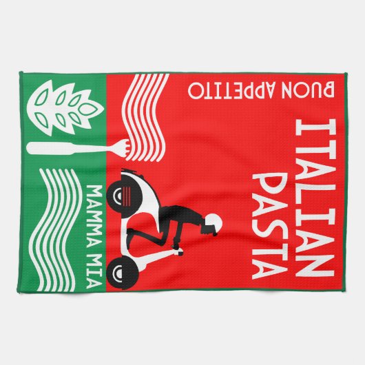 Italiaanse cook theedoek (Horizontaal)