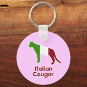 Italiaanse cougar sleutelhanger (Voorkant)