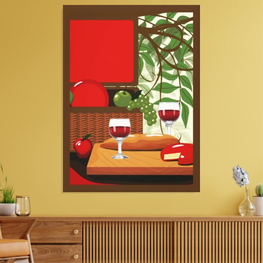 Italiaanse Cuisine Canvas Afdruk (Insitu (Woonkamer))