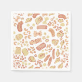 ITALIAANSE CUTIES Het schattige Italiaanse pasta p Servet (Voorkant)