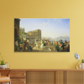 Italiaanse danseres, Napels, 1836 Canvas Afdruk (Insitu (Woonkamer))