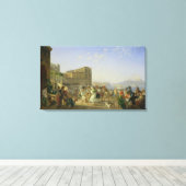 Italiaanse danseres, Napels, 1836 Canvas Afdruk (Insitu (Houten vloer))