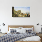 Italiaanse danseres, Napels, 1836 Canvas Afdruk (Insitu (Slaapkamer))