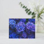 Italiaanse Deep Blue Hydrangeas Briefkaart (Staand voorkant)