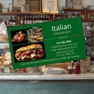 Italiaanse delicatessen Zakelijke kaart Visitekaartje