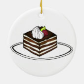 Italiaanse dessert Pastry Tiramisu Bakery Espresso Keramisch Ornament (Achterkant)