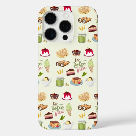 Italiaanse desserts zoetigheden Case-Mate iPhone case (Achterkant)