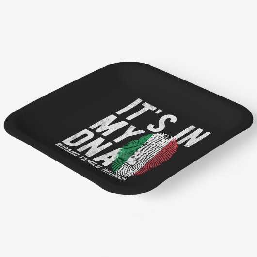 Italiaanse DNA-familie reünie uitnodiging Papieren Bordje (Gebogen)