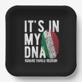 Italiaanse DNA-familie reünie uitnodiging Papieren Bordje (Voorkant)