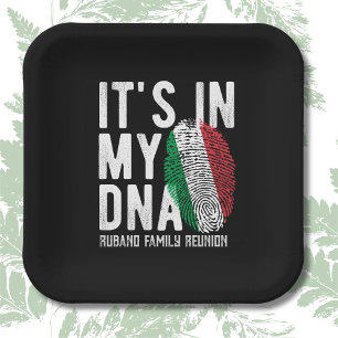 Italiaanse DNA-familiehereniging uitnodiging Papieren Bordje