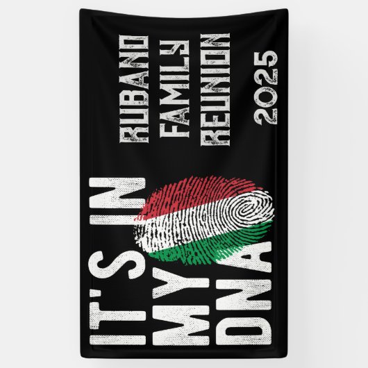 Italiaanse DNA-familiereünie Spandoek (Verticaal)