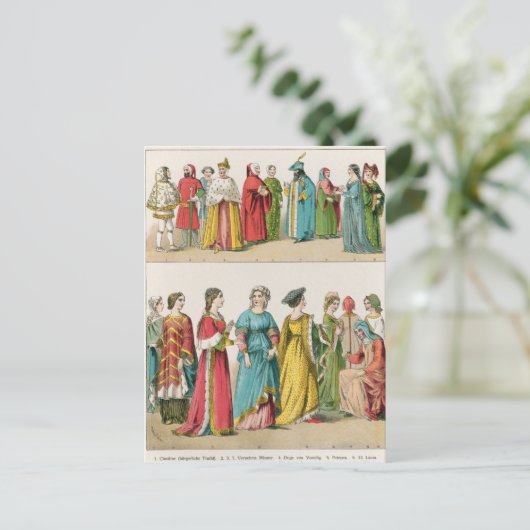 Italiaanse dress briefkaart (Staand voorkant)