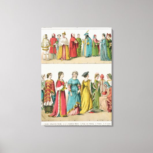 Italiaanse dress canvas afdruk (Voorkant)