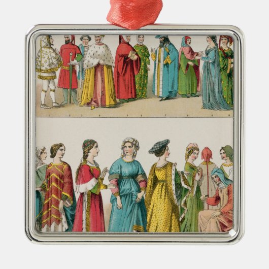 Italiaanse dress metalen ornament (Voorkant)