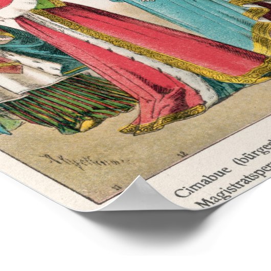 Italiaanse dress poster (Hoek)