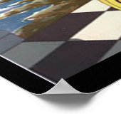 Italiaanse Drink Crema Milk Vintage Poster (Hoek)