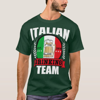 Italiaanse Drink partij Funny Italië Vlagerpartij T-shirt