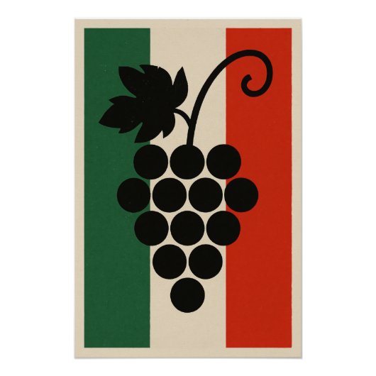 Italiaanse druif - L'Essence du Terroir en Affiche Perfect Poster (Voorkant)