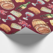 Italiaanse druiven Toscaanse  wijn Cadeaupapier (Hoek)