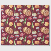 Italiaanse druiven Toscaanse  wijn Cadeaupapier (Vlak)